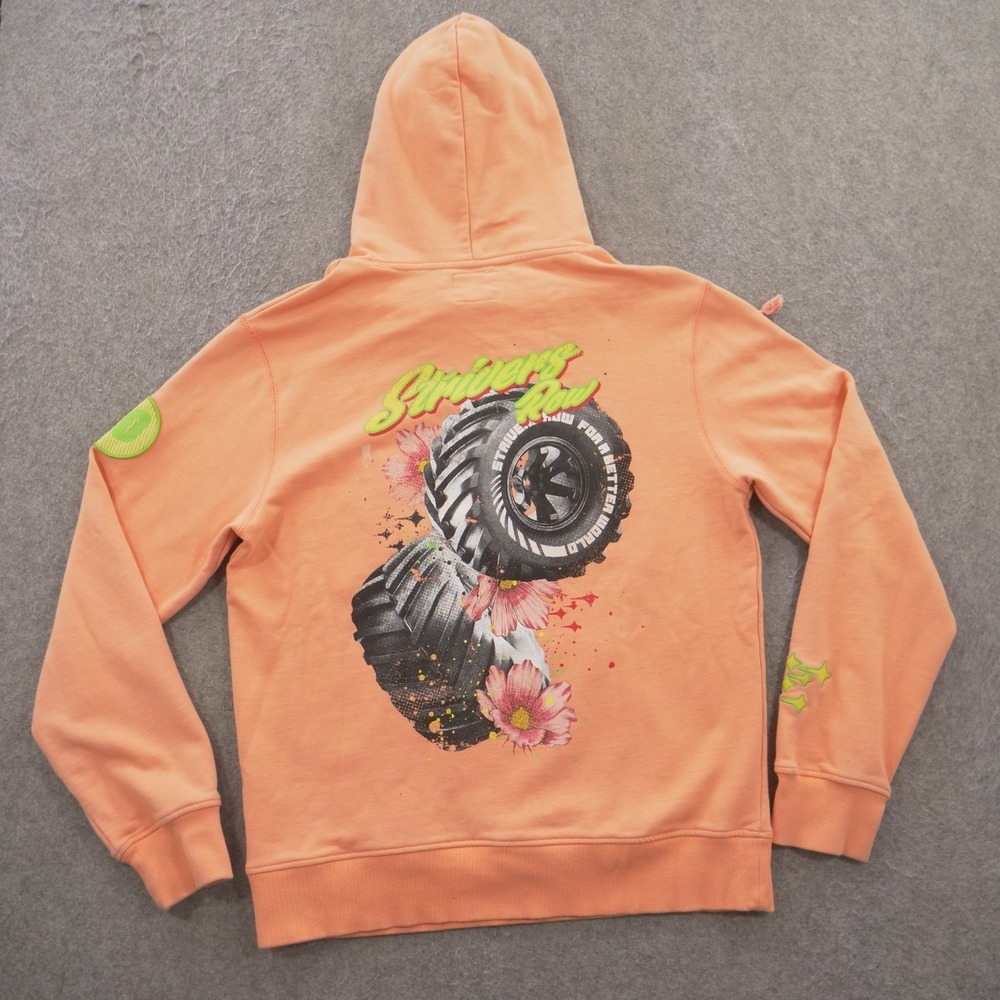 Strivers Row Hoodie Sweatshirt Adult Large Pink Fleece Pullover Graphic Print